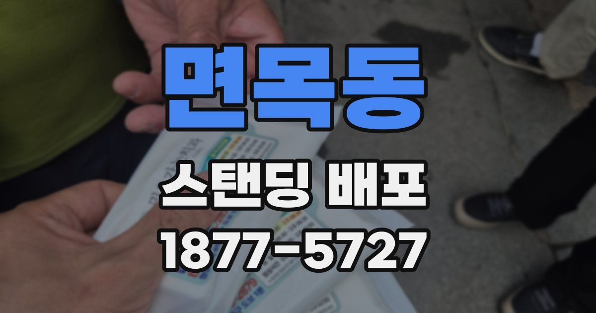면목동 스탠딩 배포