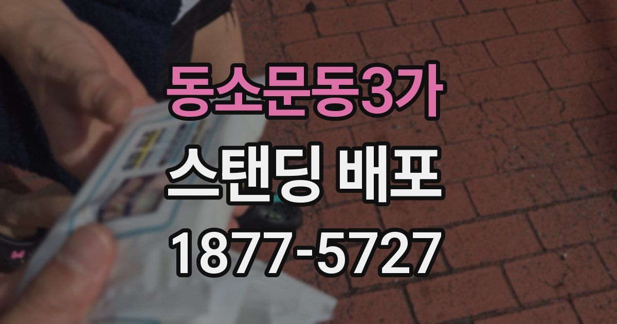 동소문동3가 스탠딩 배포
