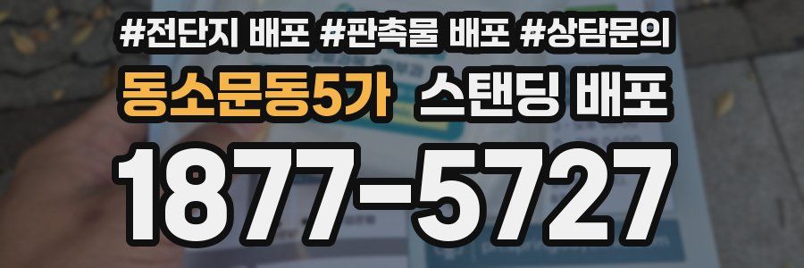 동소문동5가 스탠딩 배포