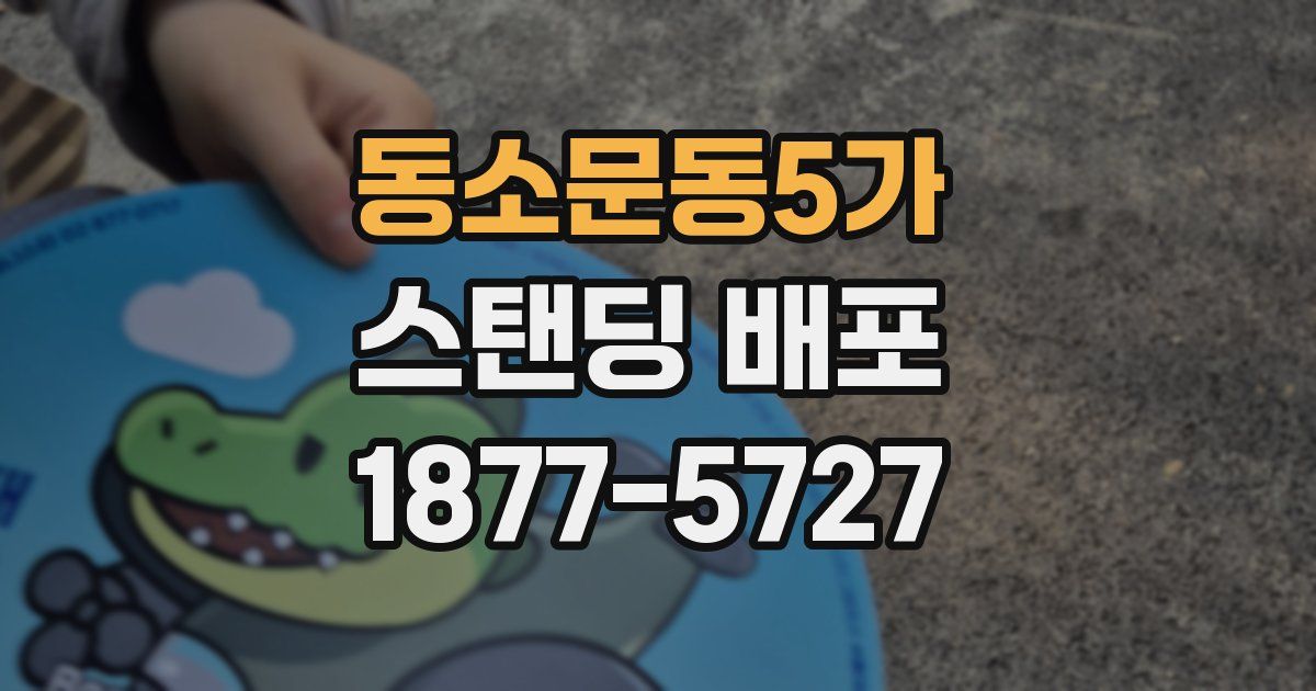 동소문동5가 스탠딩 배포