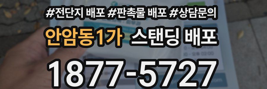 안암동1가 스탠딩 배포