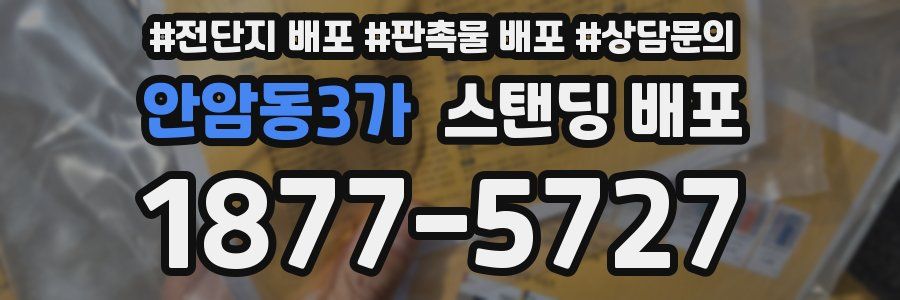 안암동3가 스탠딩 배포
