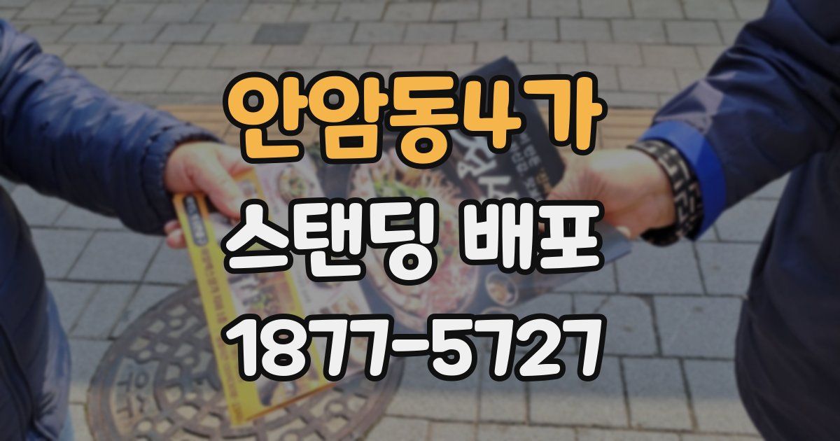 안암동4가 스탠딩 배포