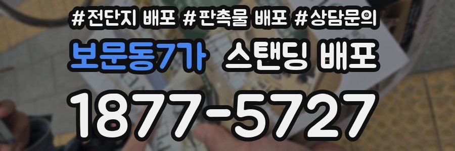 보문동7가 스탠딩 배포