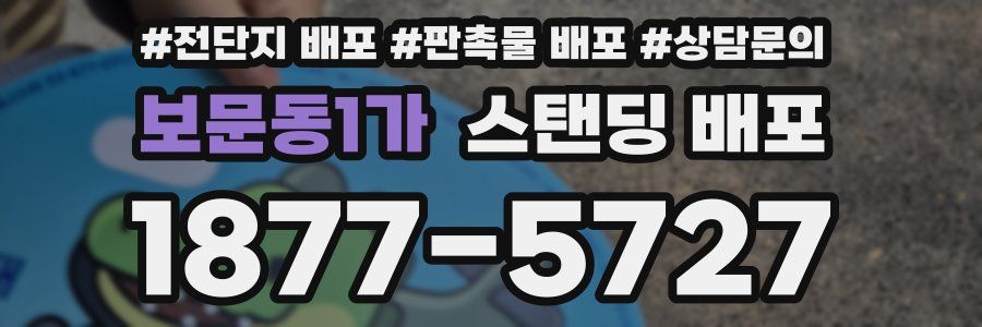 보문동1가 스탠딩 배포