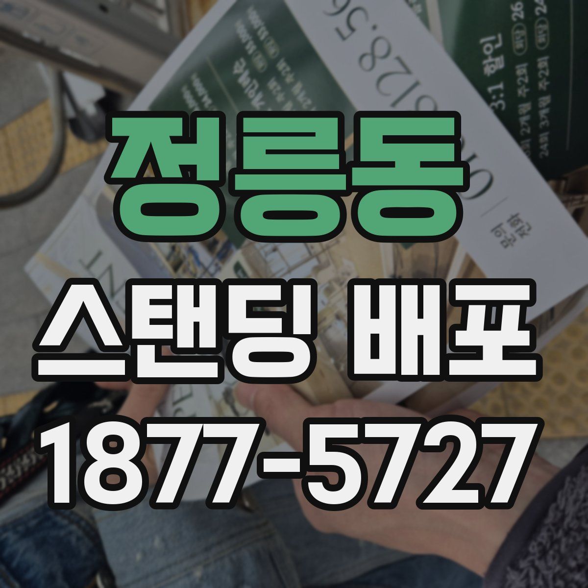 정릉동 스탠딩 배포