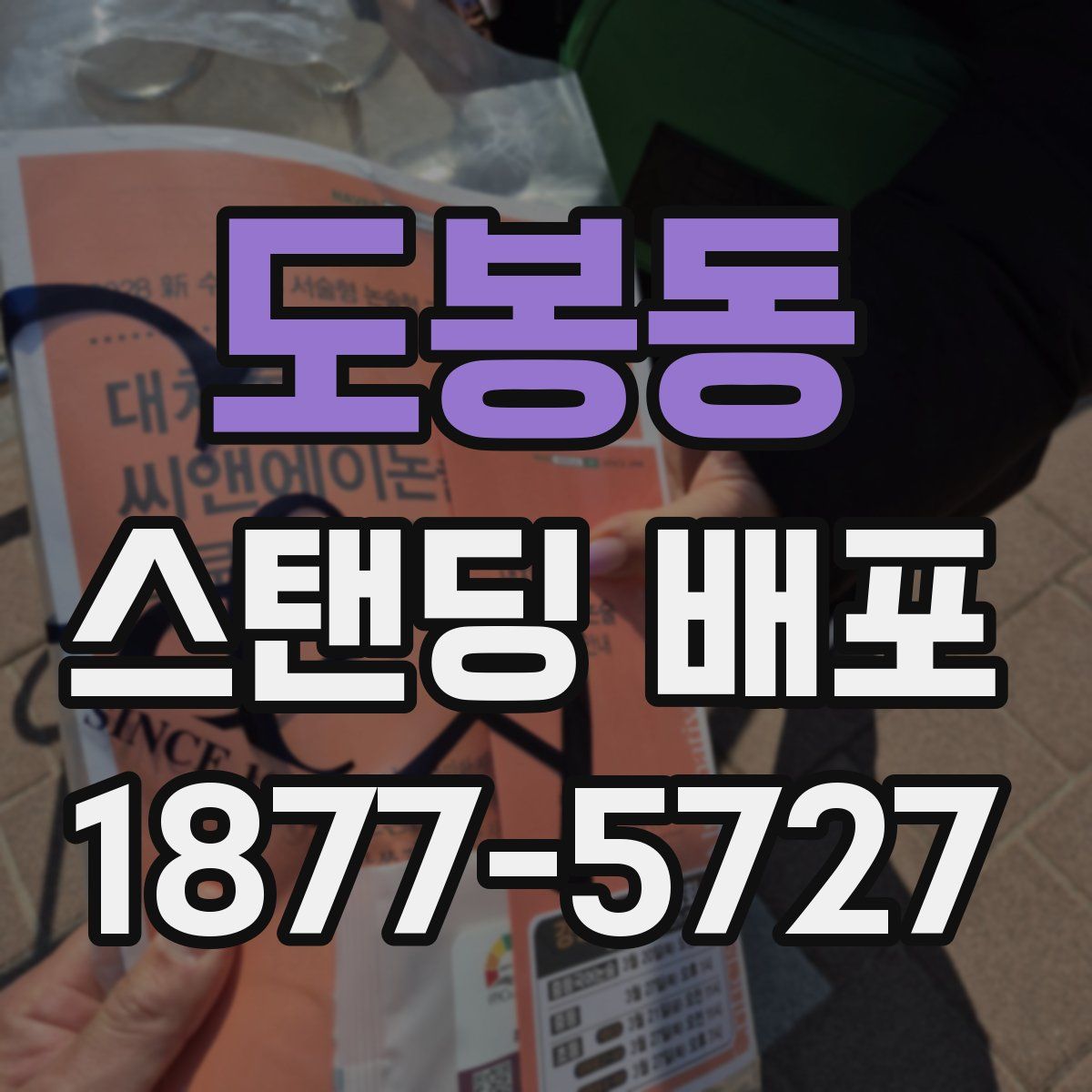 도봉동 스탠딩 배포