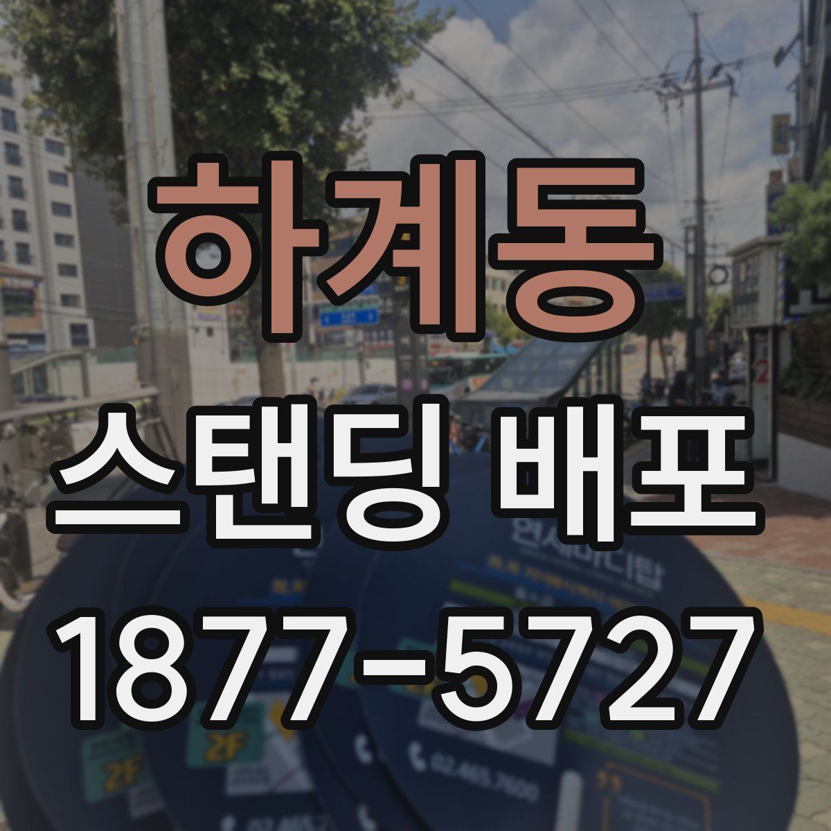 하계동 스탠딩 배포