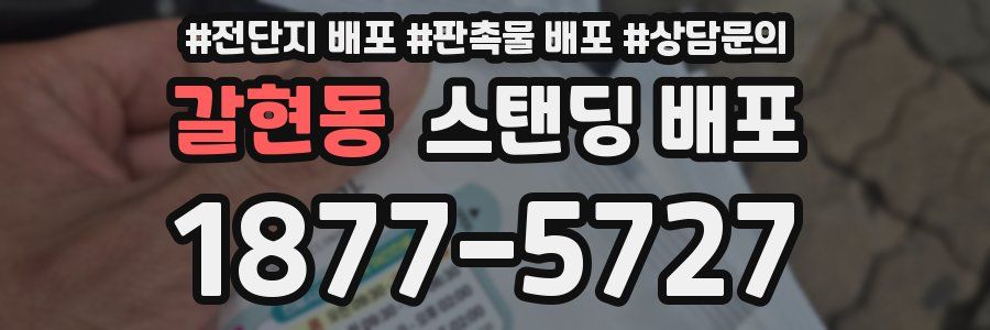 갈현동 스탠딩 배포