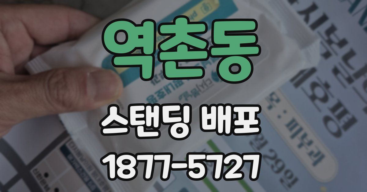 역촌동 스탠딩 배포