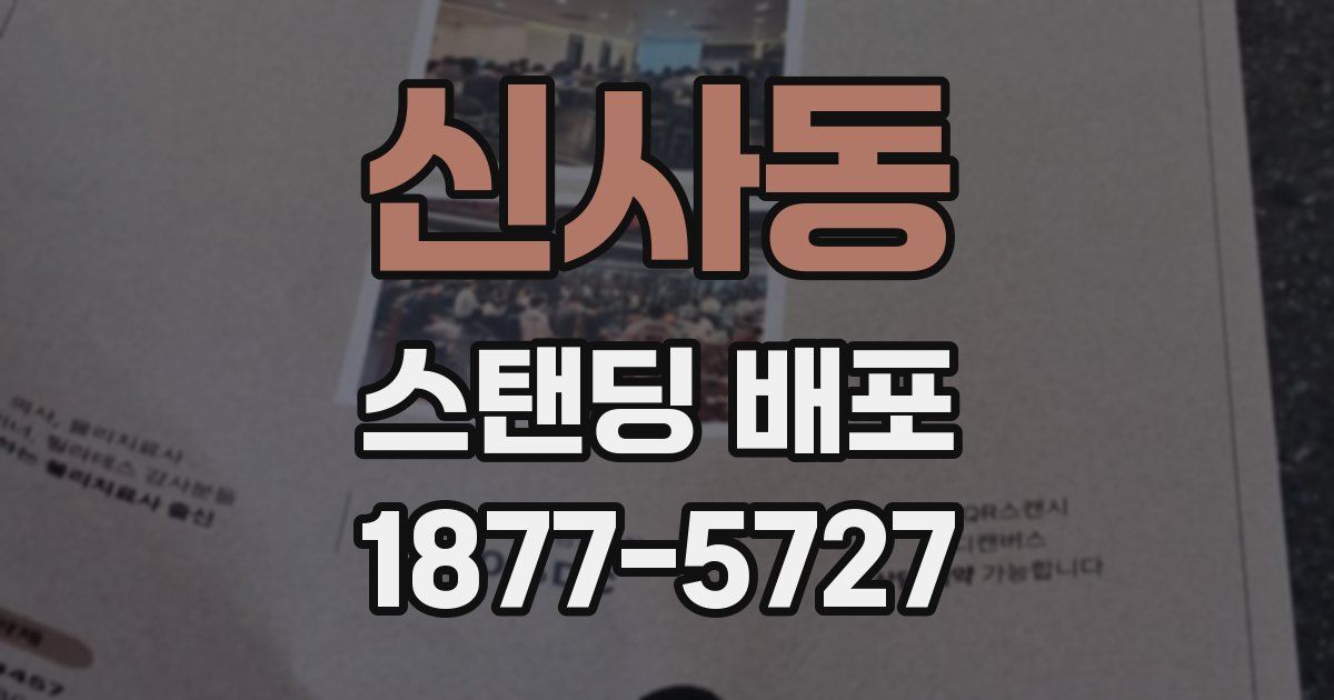 신사동 스탠딩 배포
