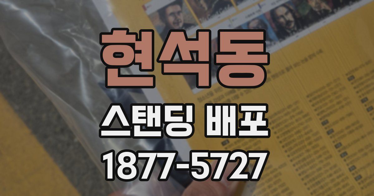 현석동 스탠딩 배포