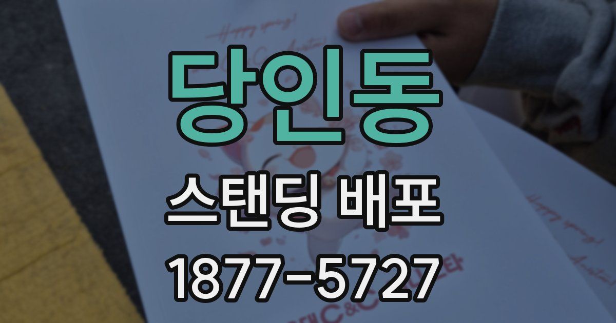 당인동 스탠딩 배포