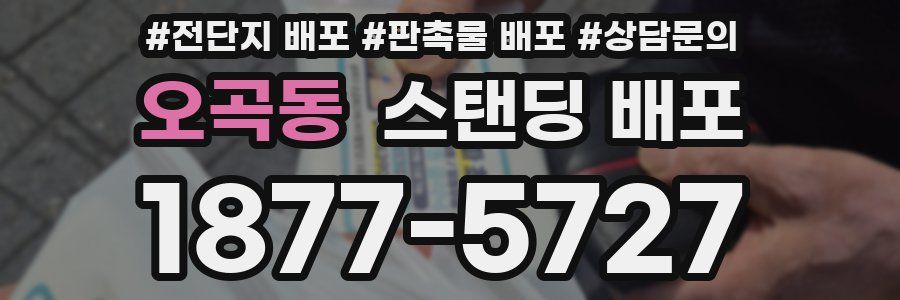 오곡동 스탠딩 배포