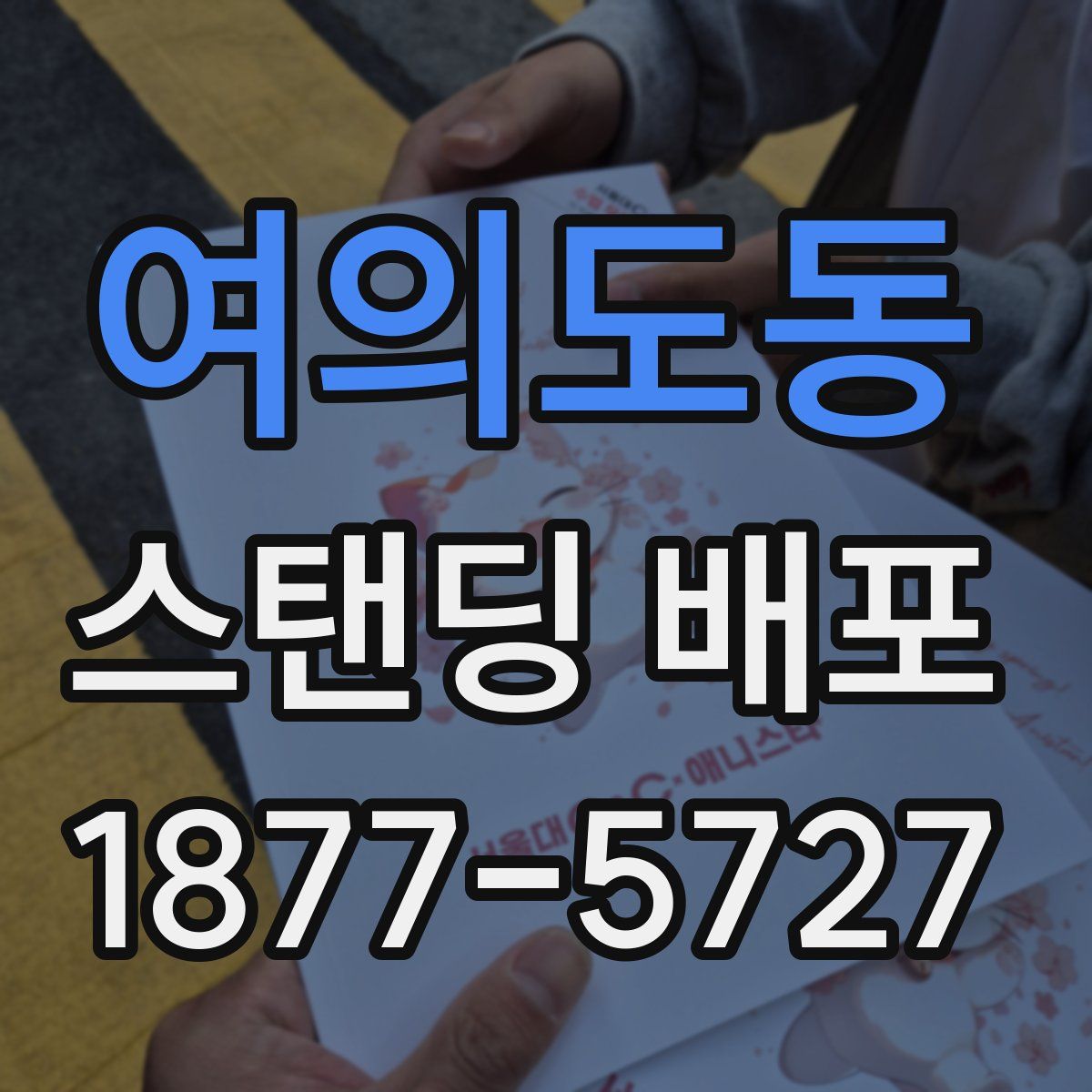 여의도동 스탠딩 배포
