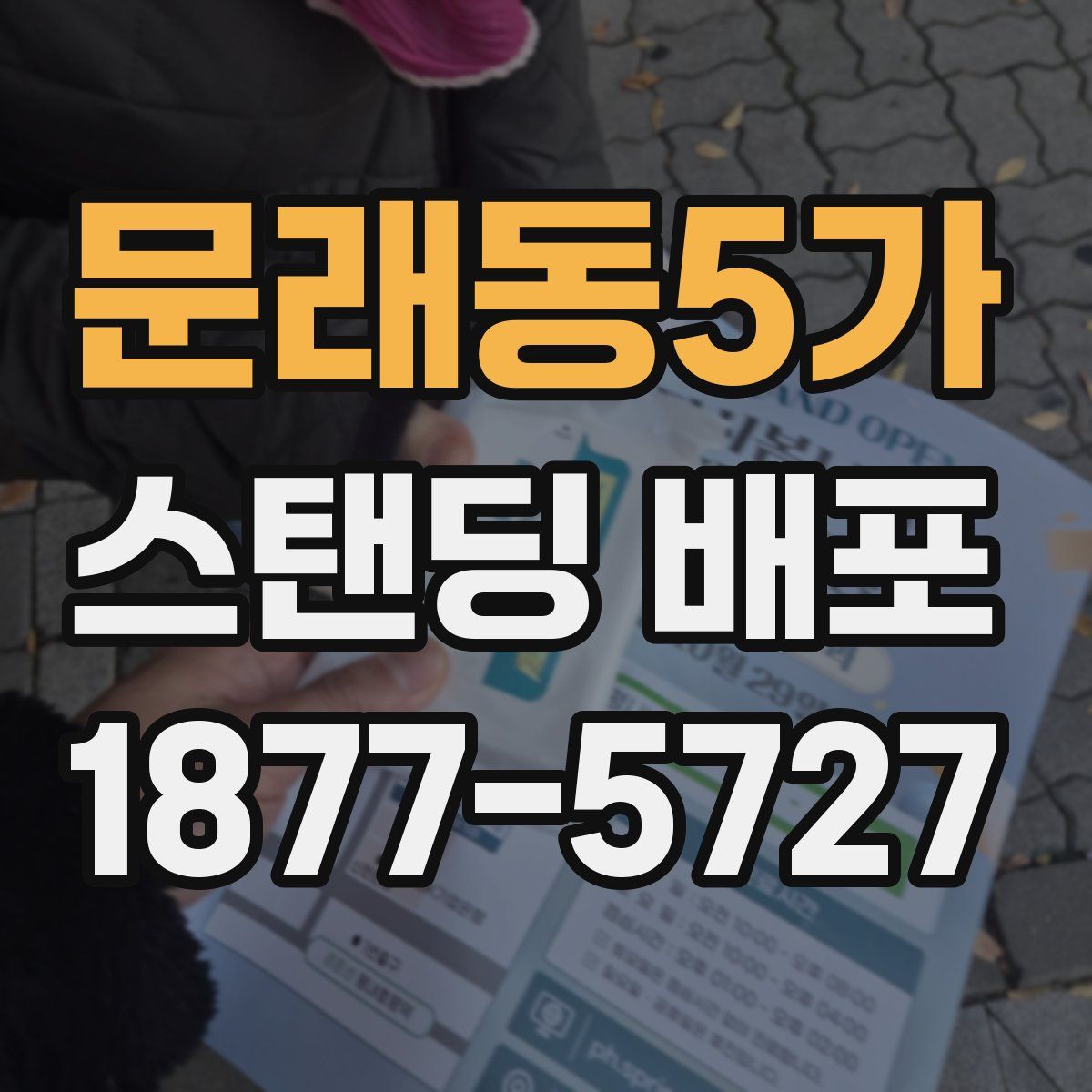 문래동5가 스탠딩 배포