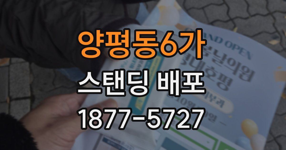 양평동6가 스탠딩 배포