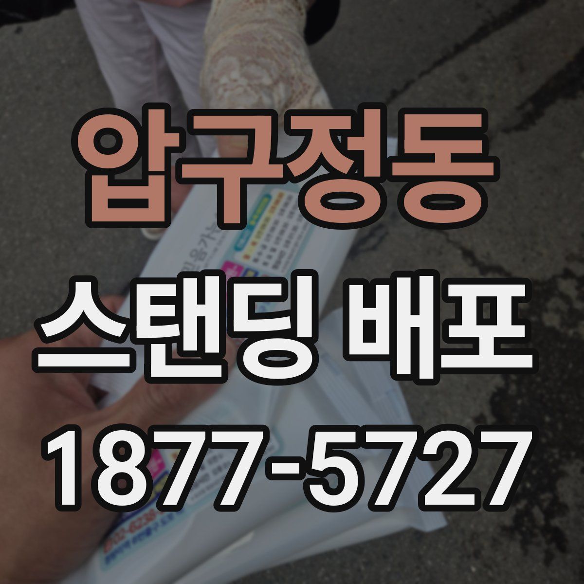 압구정동 스탠딩 배포