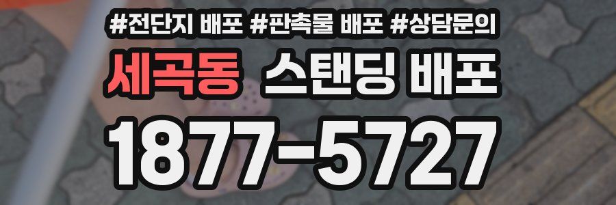세곡동 스탠딩 배포