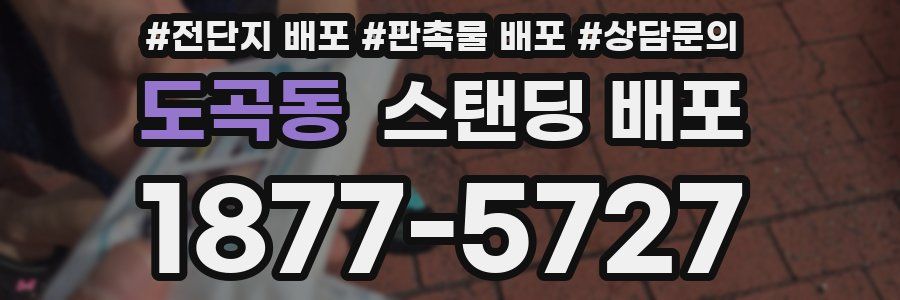 도곡동 스탠딩 배포