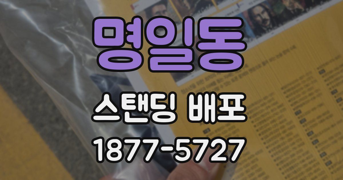 명일동 스탠딩 배포