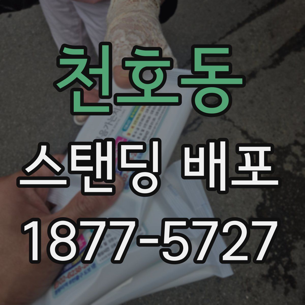 천호동 스탠딩 배포