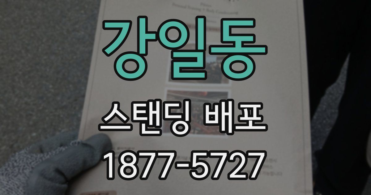 강일동 스탠딩 배포