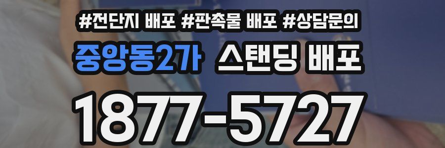 중앙동2가 스탠딩 배포