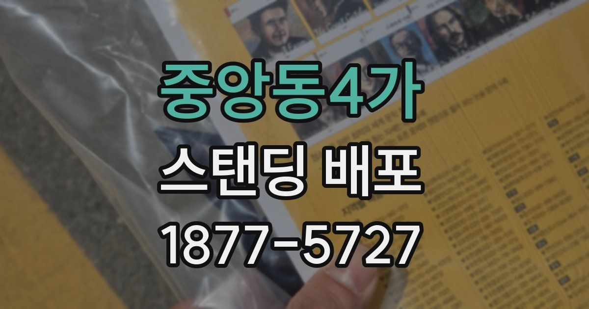 중앙동4가 스탠딩 배포
