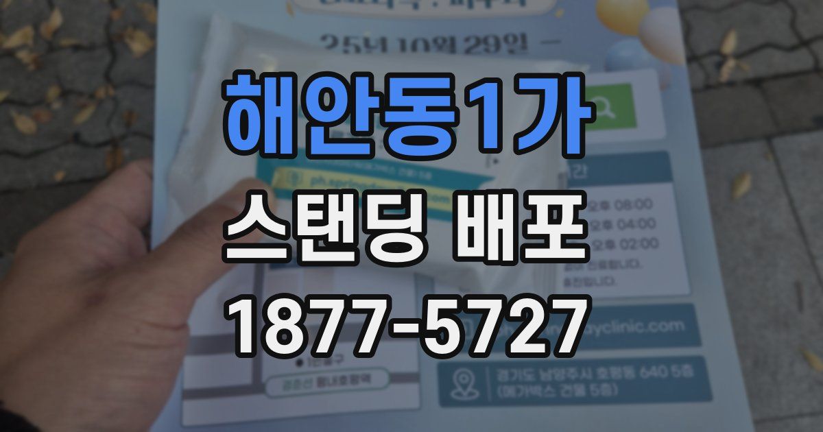 해안동1가 스탠딩 배포
