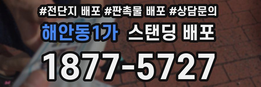 해안동1가 스탠딩 배포
