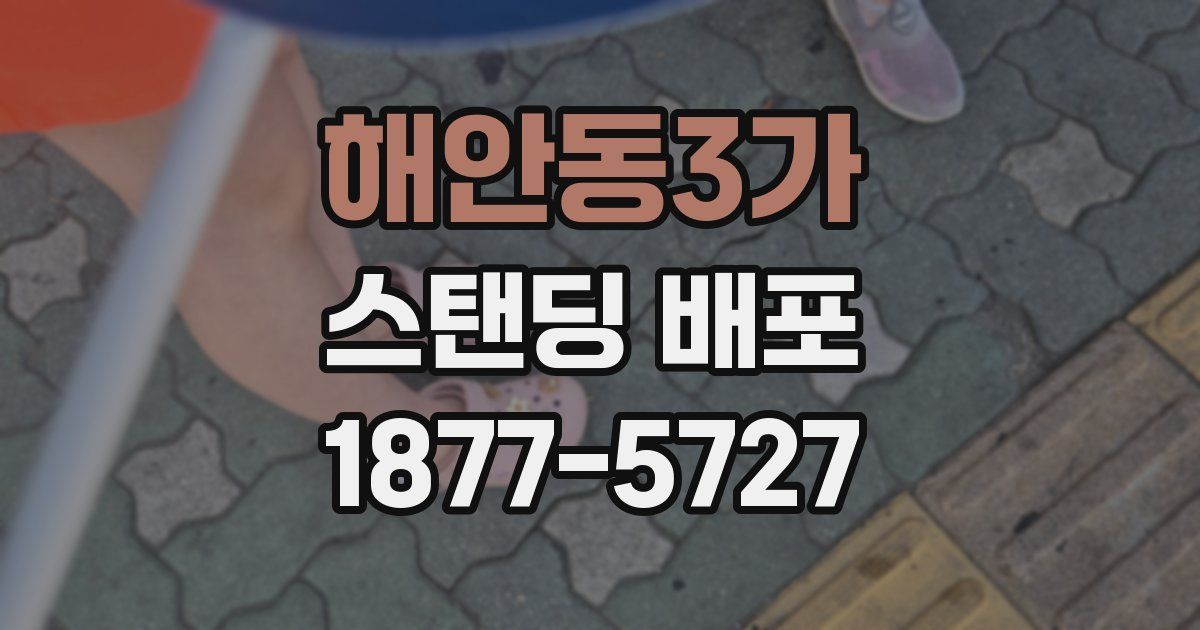 해안동3가 스탠딩 배포