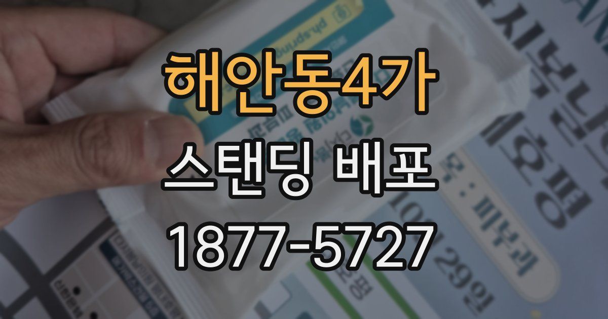 해안동4가 스탠딩 배포