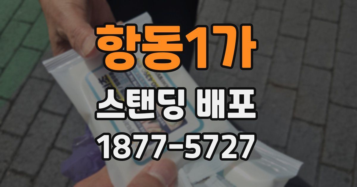 항동1가 스탠딩 배포