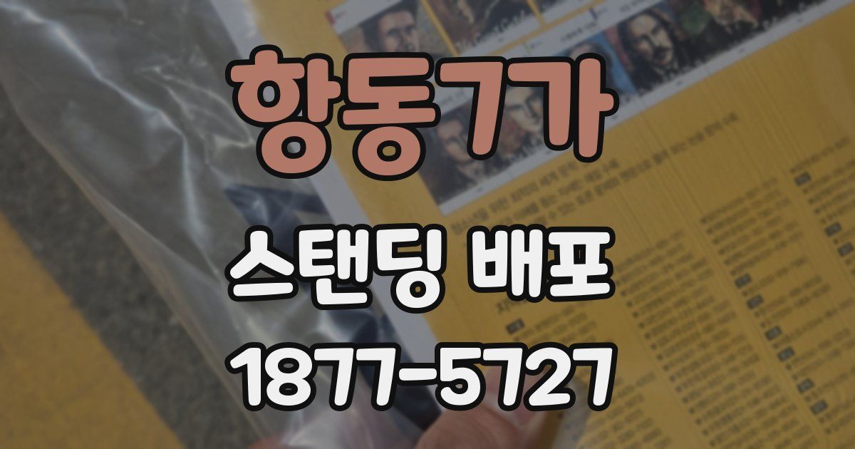 항동7가 스탠딩 배포