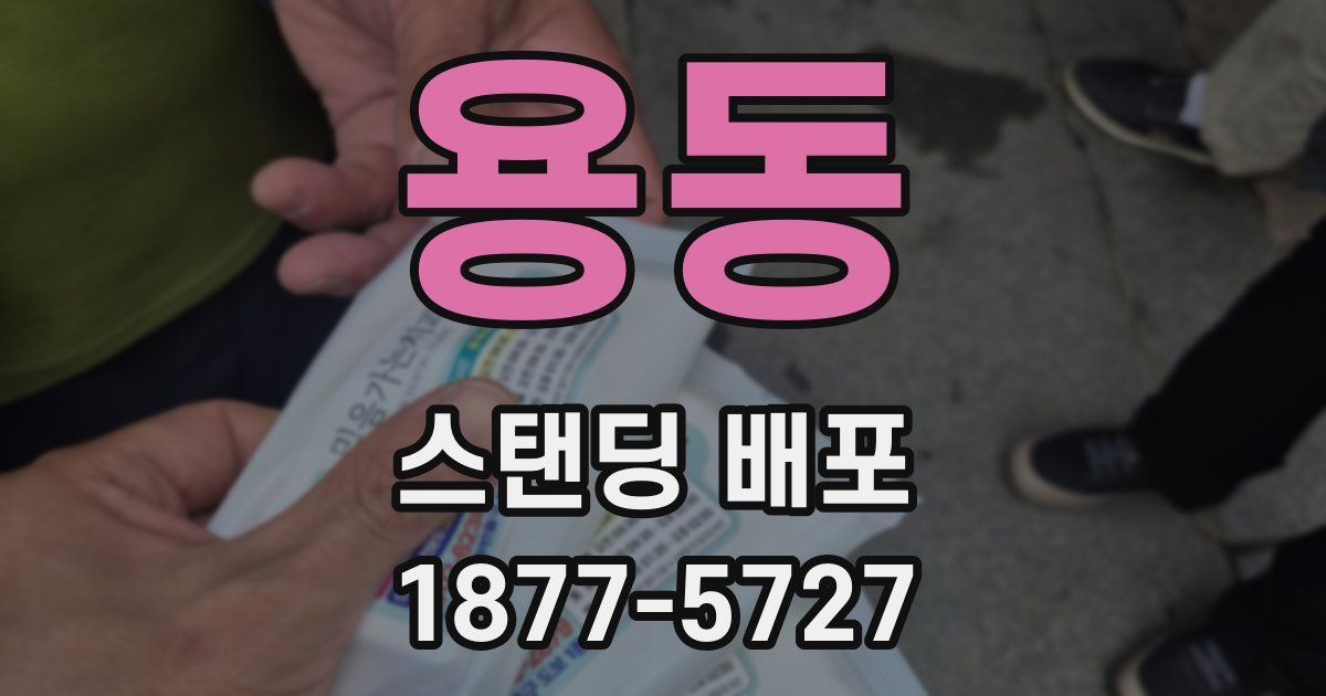 용동 스탠딩 배포