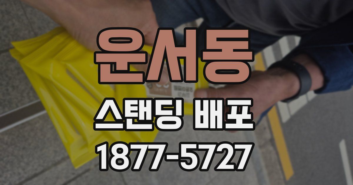 운서동 스탠딩 배포