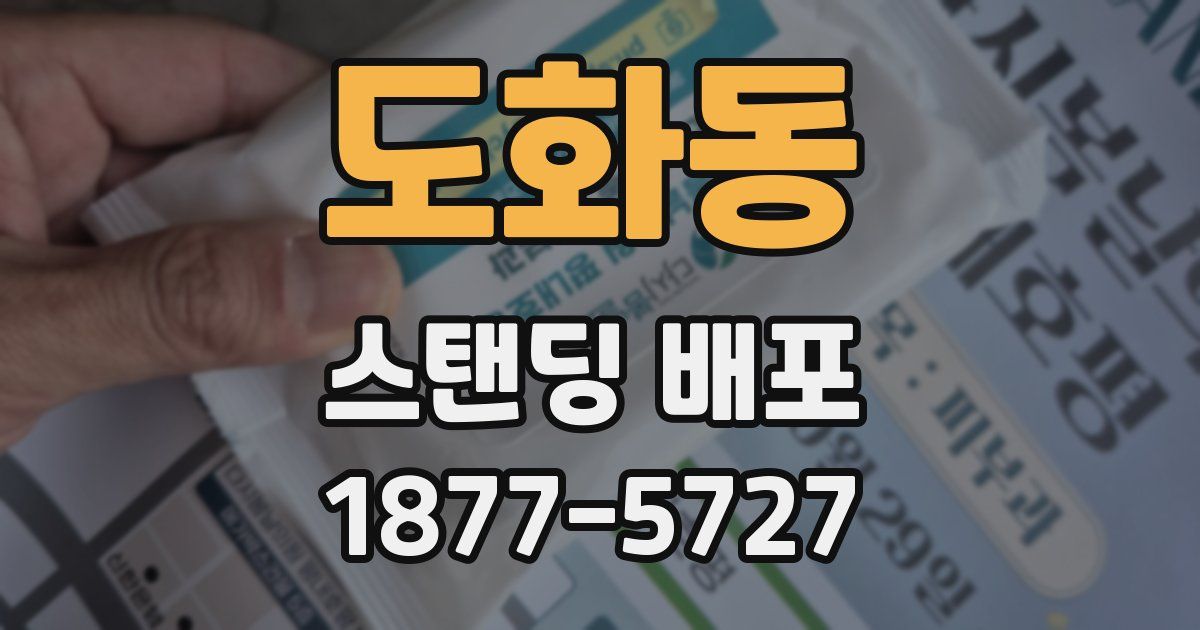 도화동 스탠딩 배포