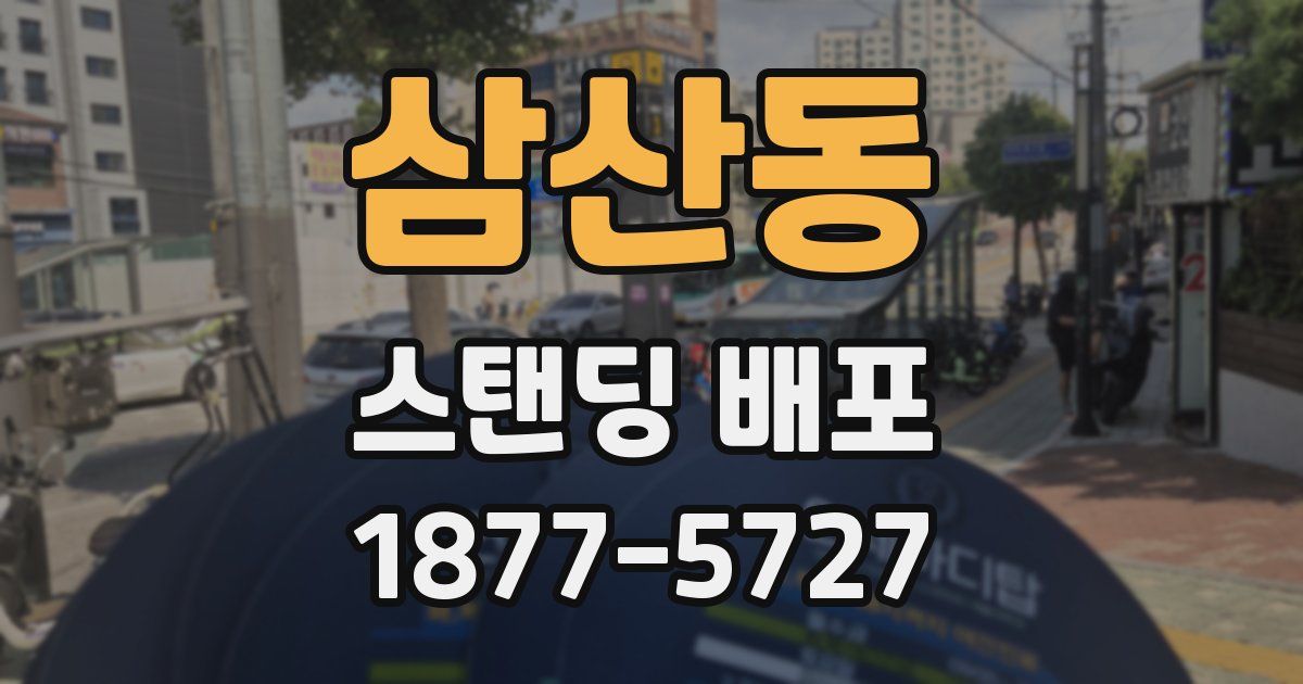 삼산동 스탠딩 배포
