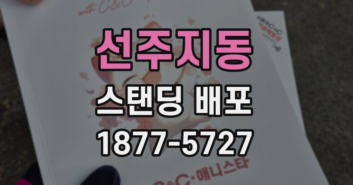 선주지동 스탠딩 배포