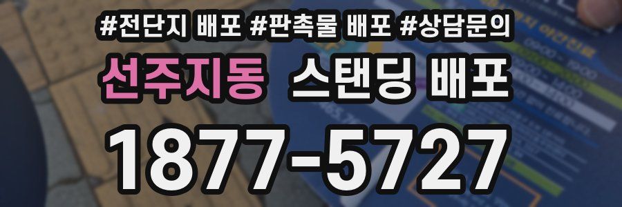 선주지동 스탠딩 배포