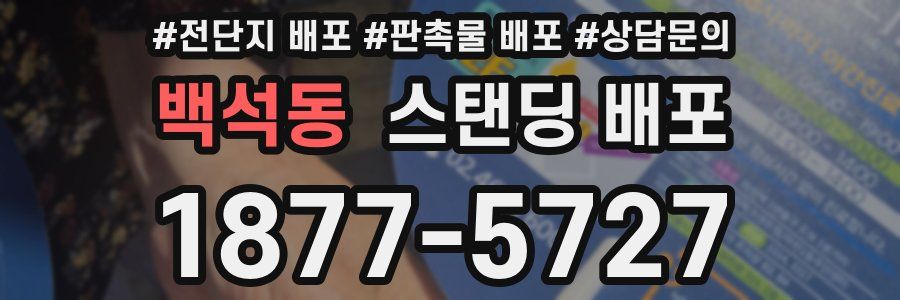 백석동 스탠딩 배포