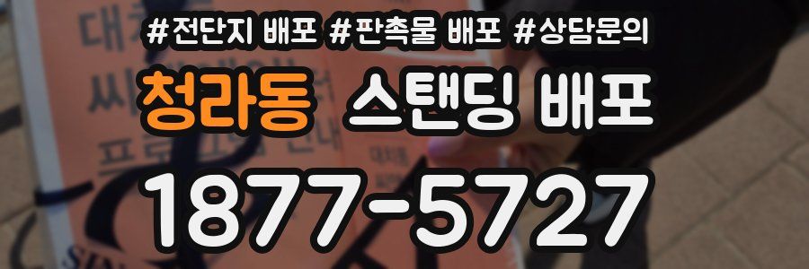 청라동 스탠딩 배포
