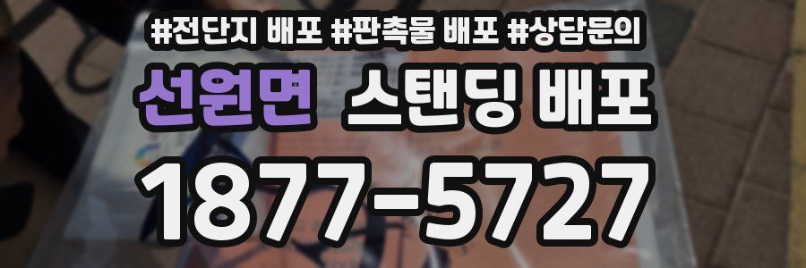 선원면 스탠딩 배포