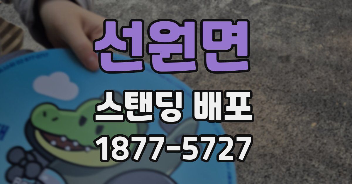 선원면 스탠딩 배포