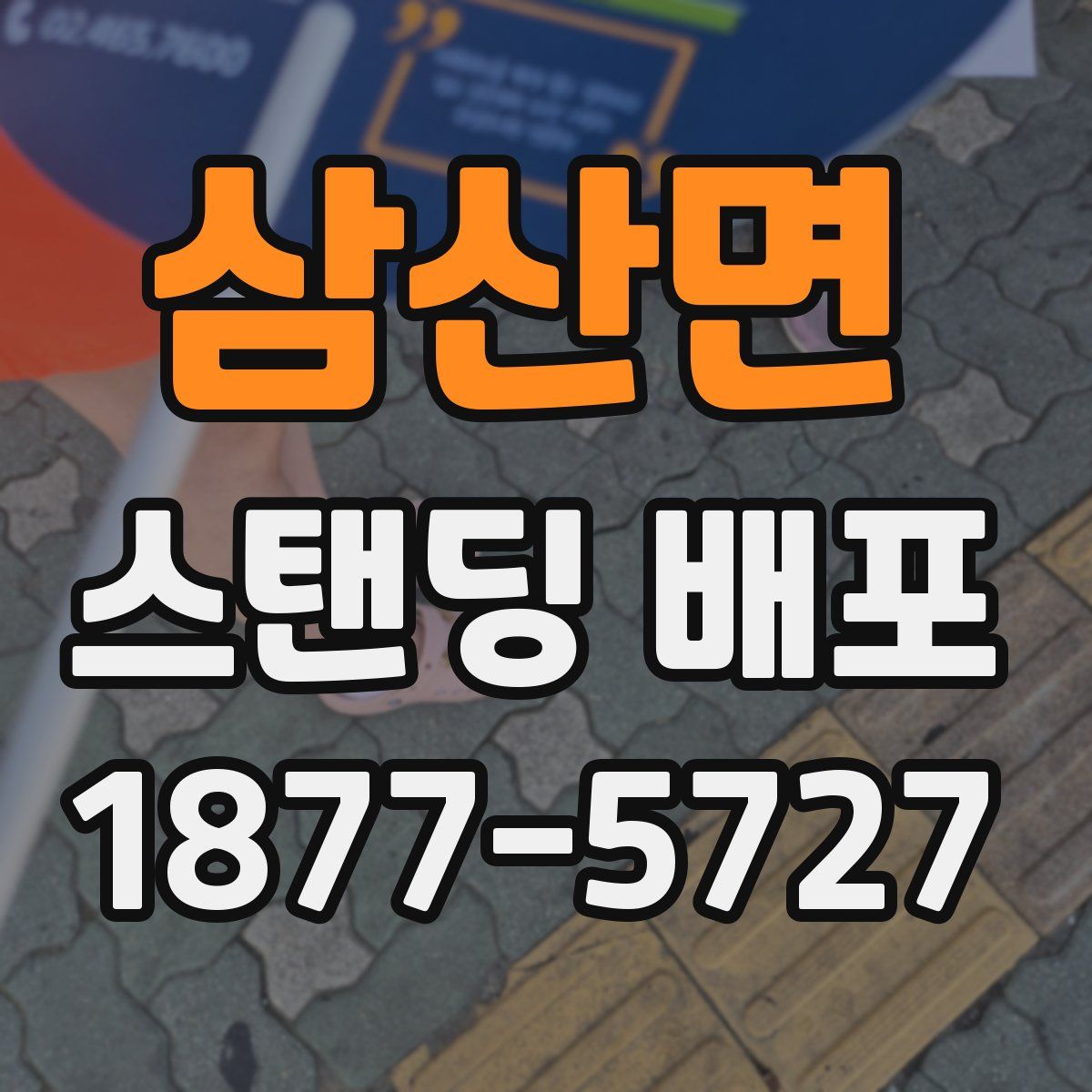 삼산면 스탠딩 배포