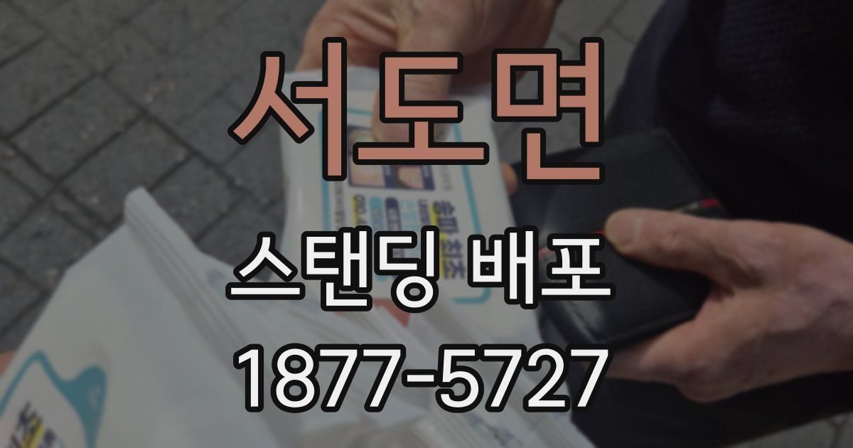 서도면 스탠딩 배포