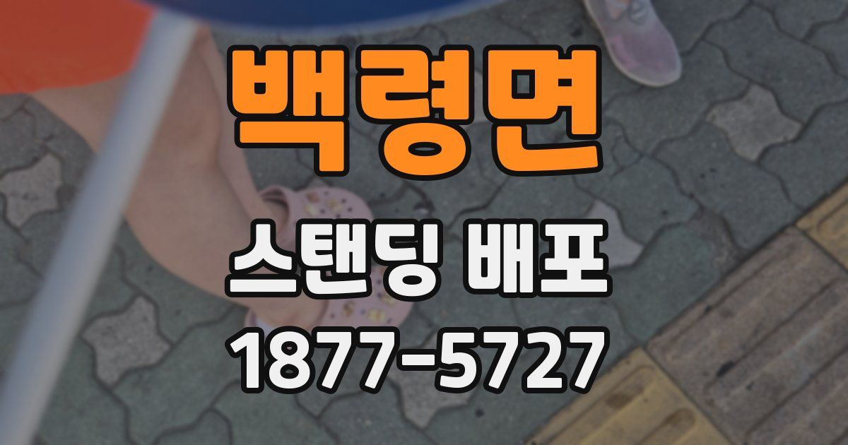 백령면 스탠딩 배포