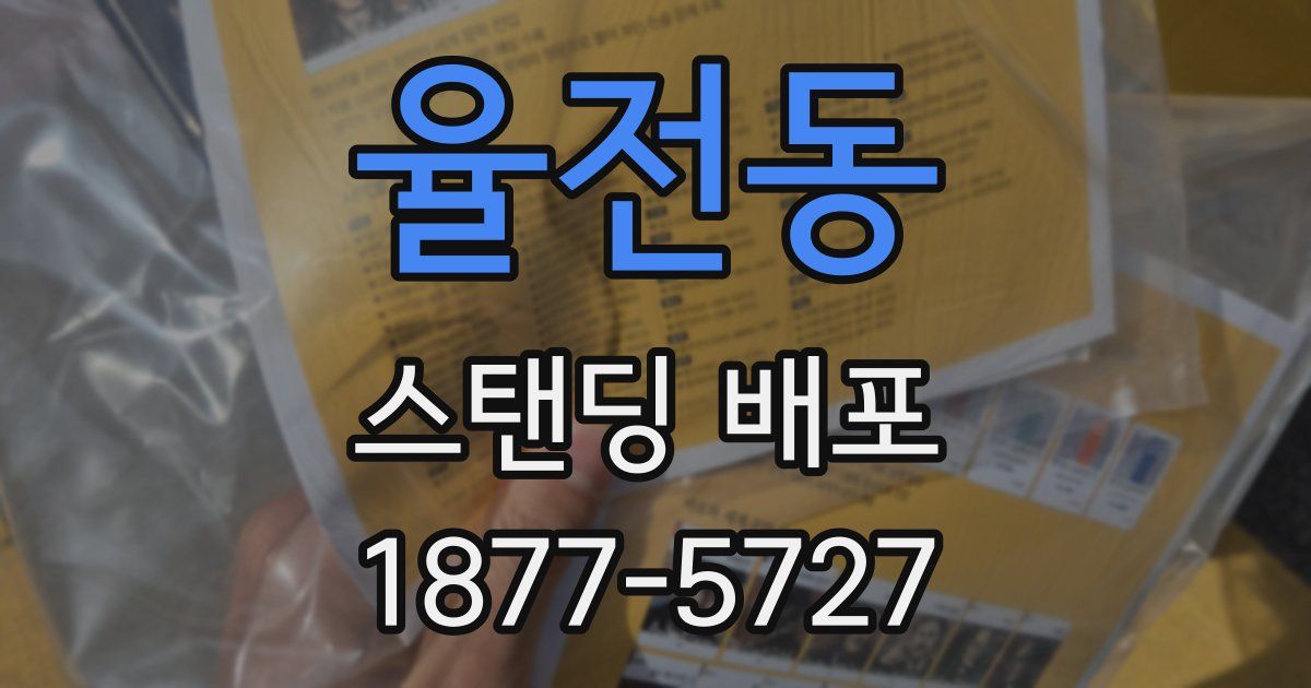 율전동 스탠딩 배포