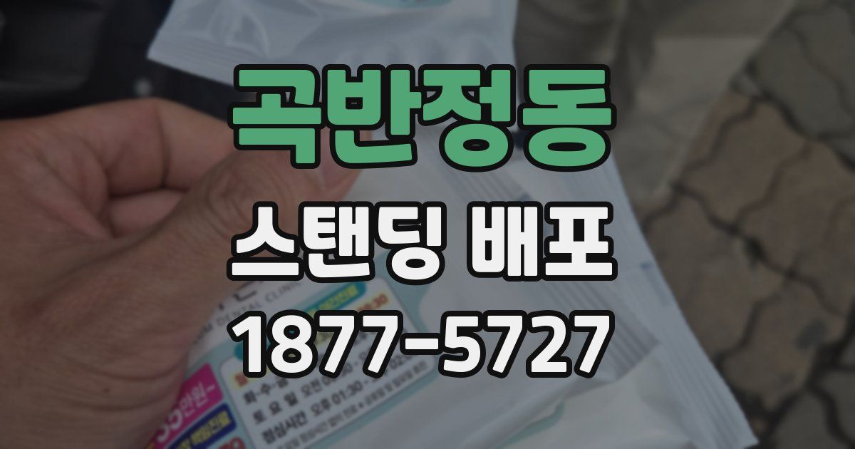 곡반정동 스탠딩 배포